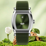 Numberless Shiny Dial Tonneau Watch