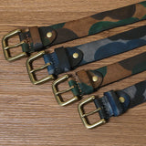Camouflage Pure Cowhide Leather Belt