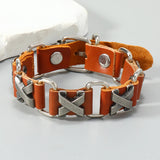 Punk Rock X Leather Bracelet