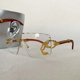 Golden Vision Authority Rimless Sunglasses