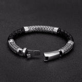 Hammer Chain Leather Bracelet