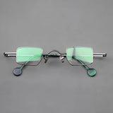 Small Square Alloy Eyeglasses