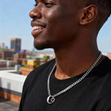 Trendy Moon Star Hollow Necklace