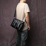 Horizontal Zipper Buckle Simple Bag