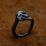 Classic Cobra Stainless Steel Ring