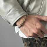 Gold Silver Double Color Chain Bracelet