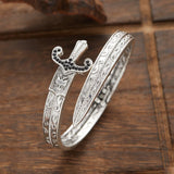 Brazalete de brazalete de espada abierta geométrica