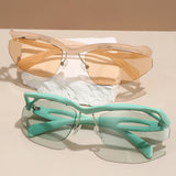 Edgy Wraparound Sport Shades Sunglasses