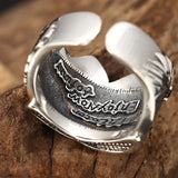 Retro Two Face Joker Ring