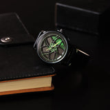 3D Sports Car Wheel Spinning Watch