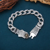 Retro Wavy Cuban Chain Bracelet