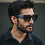 Trendy Vintage Square Photochromic Sunglasses