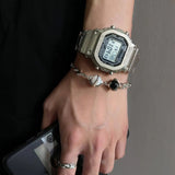 Doubled Two Tone Stone Bracelet