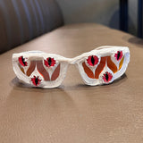 Funny Cat Eye Drip Glue Sunglasses