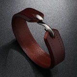 Easy Hook Bangle Leather Bracelet