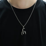 Scorpion Skull Sterling Silver Pendant