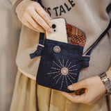Indigo Nomad Embroidered Sling Bag