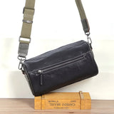 Retro Slim Leather Shoulder Bag