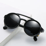 Round Steampunk Anti UV400 Sunglasses