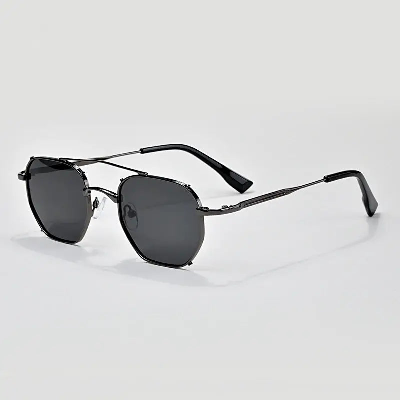 Double Beam Pilot Driving Alloy Sunglasses