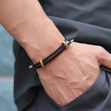 Noir Élégance Rope Bracelet