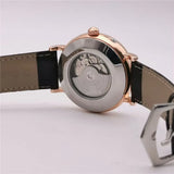 Mondphasen-Herrenuhr mit Lederband