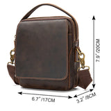 Leather with Handle Small Crossbody Bag
