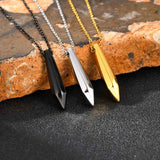 Smooth Bullet Pendant Necklace
