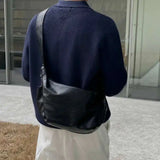 Simple Male Hobos Crossbody Bag