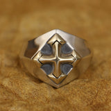 Bold Cross 925 Sterling Silver Ring