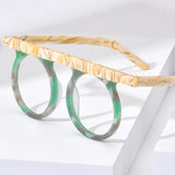 Color Burst Spectacles Round Eyeglasses