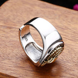 Contrast Colored Flying Eagle Ring