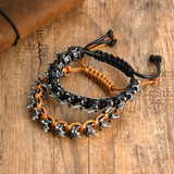 Rock Punk Dragon Spine Woven Bracelet