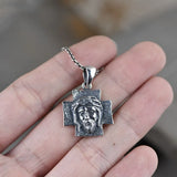 Portrait Jesus Cross Pendant