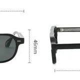 Classic Round Frame Acrylic Sunglasses