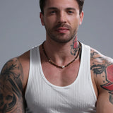 Retro Irregular Tiger Eye Pearl Beads Necklace