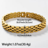 Golden Edge Stainless Steel Bracelet