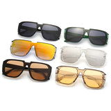 Retro Square UV400 Flat Top Sunglasses