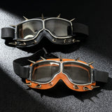 Punk Style Metal Spiked Goggles Sunglasses
