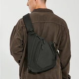Black Multi-Pockets Crossbody Bag