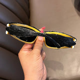 Funny Cat Eye Drip Glue Sunglasses