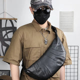 Asymmetric Urban Leather Crossbody Bag