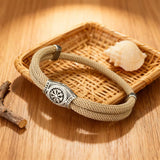 Viking Compass Sliding Adjustable Rope Bracelet