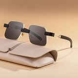 Steampunk Big Square Men's Sunglasses