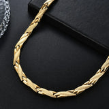 Two Tone Twisted Chain Necklace