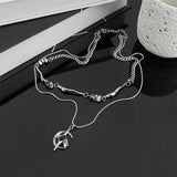 Cosmic Cross Layers Necklace