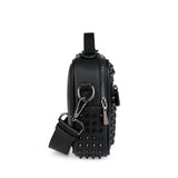 Black Rivet Design Men's Shoulder Bag