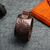 Streetpunk Wide Leather Bracelet