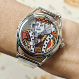 ساعة كوارتز لأوراق اللعب من King