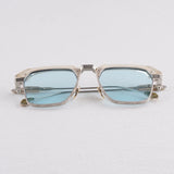 Square Gradient Alloy Acetate Sunglasses